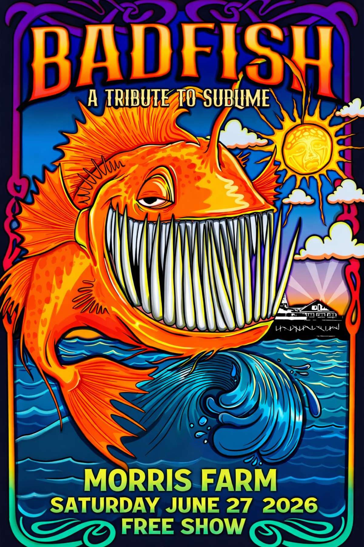 ぺぺさん様　BADFISH SHRED（バッドフ イッシュ） Badfish *FREE SHOW* - Morris Farm & Back 40 Live