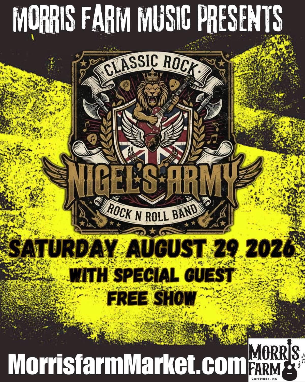 Nigel’s Army With Special Guest *FREE SHOW*