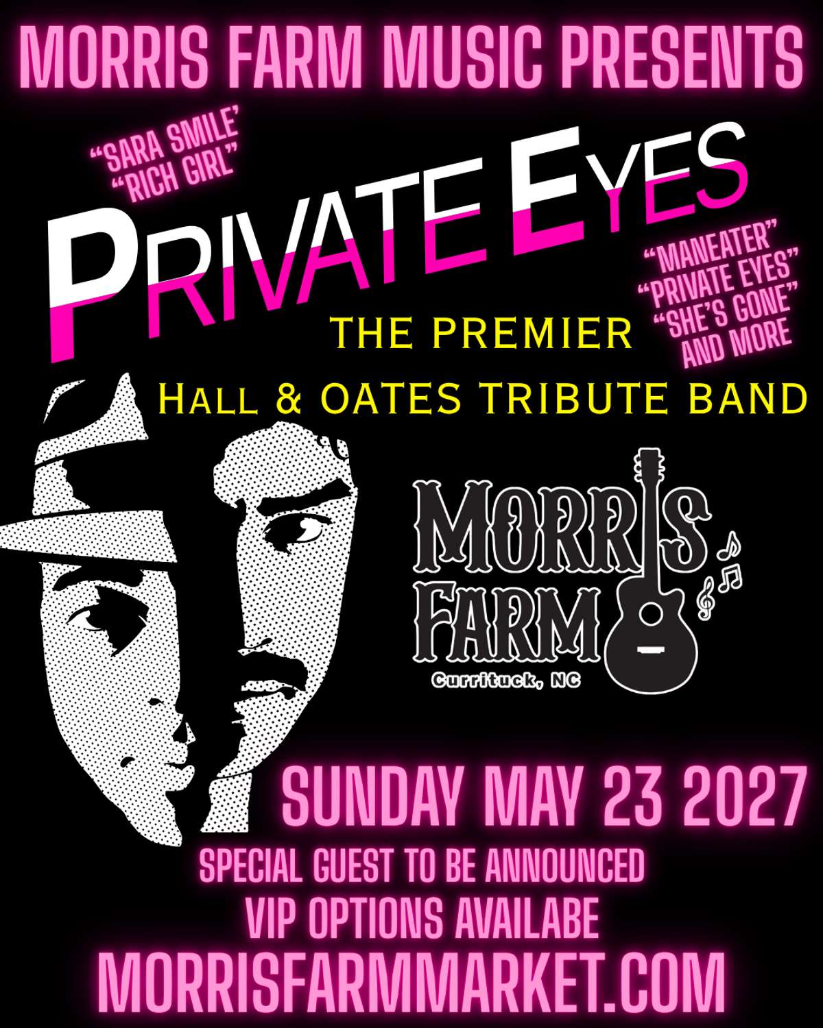 Private Eyes Hall & Oates Tribute *FREE SHOW* VIP Options Available
